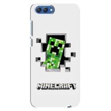 Чохол Майнкрафт на Huawei Honor 10, COL-Al00 (AlphaPrint) Minecraft (кріпер Майнкрафт)