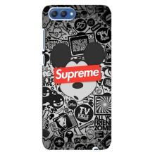 Чехол с Брендами одежды на Хуавей Хонор 10 – Supreme Маус