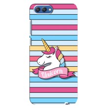 Чехол для Хонор 10 - (Единорожки - Новинки) (AlphaPrint) (Unicorn)