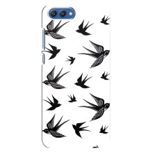 Чохол з пташками на Huawei Honor 10, COL-Al00 (VPrint) (Ластівки)