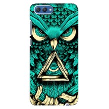 Чохол з пташками на Huawei Honor 10, COL-Al00 (VPrint) (Сова з оком)