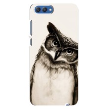 Чохол з пташками на Huawei Honor 10, COL-Al00 (VPrint) (Сова)
