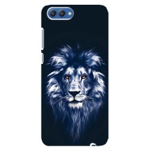 Чохол з картинкою ЛЕВ для Huawei Honor 10, COL-Al00 (VPrint) (Синій Лев)