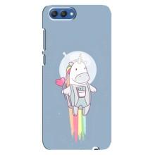 Чехол Unicorn на Huawei Honor 10, COL-Al00 (Единорог космонавт)