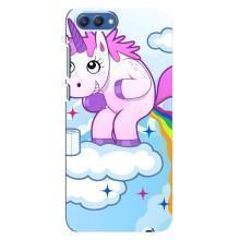 Чехол Unicorn на Huawei Honor 10, COL-Al00 (Радуга единорожка)