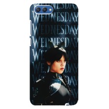 Чехлы Венсдей на Huawei Honor 10, COL-Al00 Уэнсдей (AlphaPrint) (Уэнздей кошка)