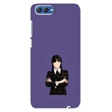 Чехлы Венсдей на Huawei Honor 10, COL-Al00 Уэнсдей (AlphaPrint) (Уэнздей в черном)