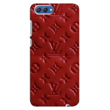 Текстурный Чехол Louis Vuitton для Хуавей Хонор 10 – Красный ЛВ