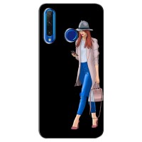 Чехол с картинкой Модные Девчонки Huawei Honor 10i (Девушка со смартфоном)