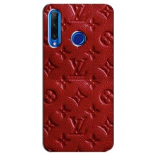 Текстурный Чехол Louis Vuitton для Хуавей Хонор 10i – Красный ЛВ