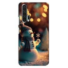 Чехлы на Новый Год Huawei Honor 20 Pro (Снеговик праздничный)