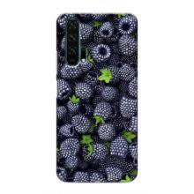 Чехлы с Фруктами для Huawei Honor 20 Pro (VPrint) (Ежевика)