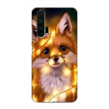 Чехлы с картинкой Лисички для Huawei Honor 20 Pro (VPrint) (Лисичка в гирляндах)