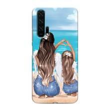 Чехол с печатью для Huawei Honor 20 Pro - (Мама с ребенком) (AlphaPrint) – Мама с доченькой