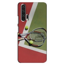Чехлы с принтом Спортивная тематика для Huawei Honor 20 Pro – Ракетки теннис