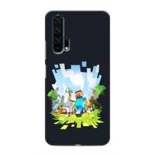 Чехол Майнкрафт на Huawei Honor 20 Pro (AlphaPrint) Minecraft (персонажи Minecraft)