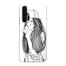 Чехол с печатью для Huawei Honor 20 Pro - (Мода) (AlphaPrint) (Фото девочки)