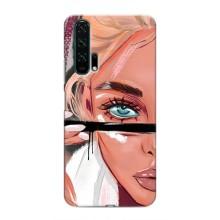 Чехол с печатью для Huawei Honor 20 Pro - (Мода) (AlphaPrint) (Макияж)