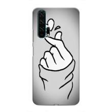 Чехол с принтом для Huawei Honor 20 Pro (AlphaPrint - Знак сердечка)