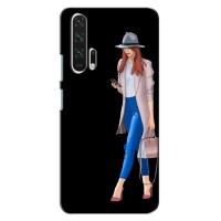 Чехол с картинкой Модные Девчонки Huawei Honor 20 Pro – Девушка со смартфоном