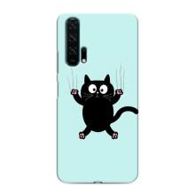 Чехол с принтом для Huawei Honor 20 Pro (AlphaPrint) Модные коты (Падающий кот)