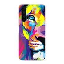 Чехол со Львом для Huawei Honor 20 Pro (VPrint) (Яркий Лев)