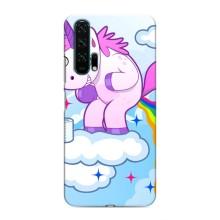 Чехол Unicorn на Huawei Honor 20 Pro (Радуга единорожка)