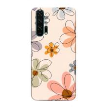 Чехол с цветочным принтом на Хуавей Хонор 20 Про – Разноцветные цветы