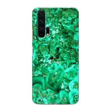 Мраморный чехол на Huawei Honor 20 Pro (VPrint) (Салатный Мрамор)