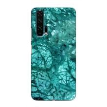 Мраморный чехол на Huawei Honor 20 Pro (VPrint) (Зеленый мрамор)