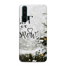 Новорічні, Святкові Чохли для Huawei Honor 20 Pro - 2024 год – Let it snow