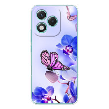 Чохли з квітами для Huawei Honor 400 Lite (VPrint) (Метелик на квітах)