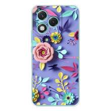 Чохли з квітами для Huawei Honor 400 Lite (VPrint) (Дизайн квітів)