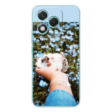 Чохли з зображенням різних тварин на Huawei Honor 400 Lite (Їжачок в руці)