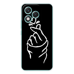 Чохол (Знак сердечка) для Huawei Honor 400 Lite – Сердечко на чорному