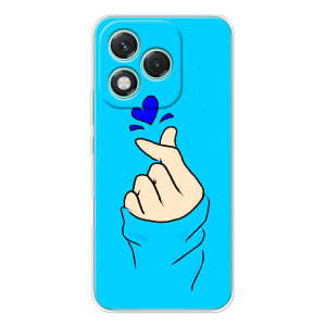 Чохол (Знак сердечка) для Huawei Honor 400 Lite – Сердечко на синоьому