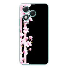 Чохол для Модель телефону українськими буквами та цифрами буде виглядати так: Хуавей Хонор 400 Лайт. - з принтом (Дизайнерські) (AlphaPrint) (Квіточки)