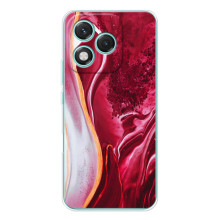 Чохол для Модель телефону українськими буквами та цифрами буде виглядати так: Хуавей Хонор 400 Лайт. - з принтом (Дизайнерські) (AlphaPrint) (Мрамор червоний)