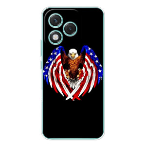Чехол Флаг USA для Huawei Honor 400 Lite – Крылья США
