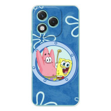Чохол Губка Боб для Модель телефону українськими буквами та цифрами буде виглядати так: Хуавей Хонор 400 Лайт. (В ілюмінаторі)