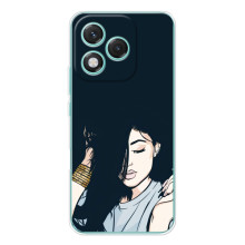 Чехол с печатью для Huawei Honor 400 Lite - (Мода) (AlphaPrint) (Красивая девочка)