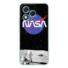 Силіконовый бампер з принтом "Наса" на Huawei Honor 400 Lite – Nasa на місяці