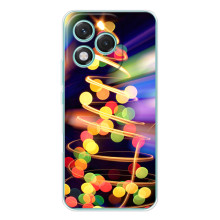 Чохол новорічна ялинка на Huawei Honor 400 Lite (Гірлянди)