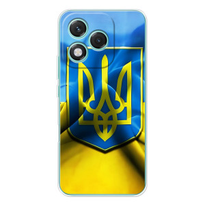 Чехол с картинкой (Патриотический ГЕРБ) на Huawei Honor 400 Lite (Герб и Флаг Украины)