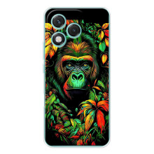 Чехол с Обезьянами Huawei Honor 400 Lite - (AlphaPrint) – Обезьяна в тропиках