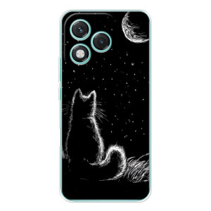 Чехол с принтом для Huawei Honor 400 Lite (AlphaPrint) Модные коты