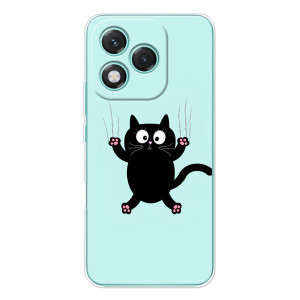 Чехол с принтом для Huawei Honor 400 Lite (AlphaPrint) Модные коты