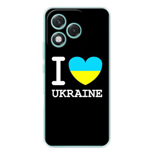 Чехол с Украинской символикой на Хуавей Хонор 400 Лайт – I Love Ukraine