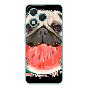 Чехол (ТПУ) Милые собачки для Huawei Honor 400 Lite (Смешной Мопс)