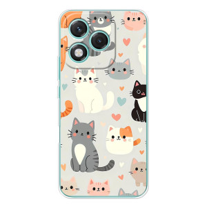 Чехол с рисунком кот на Huawei Honor 400 Lite